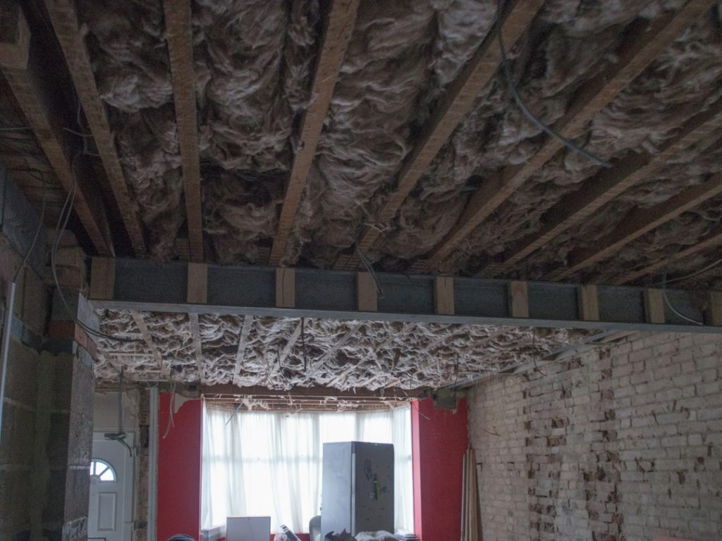 Residential attic framing and insulation project