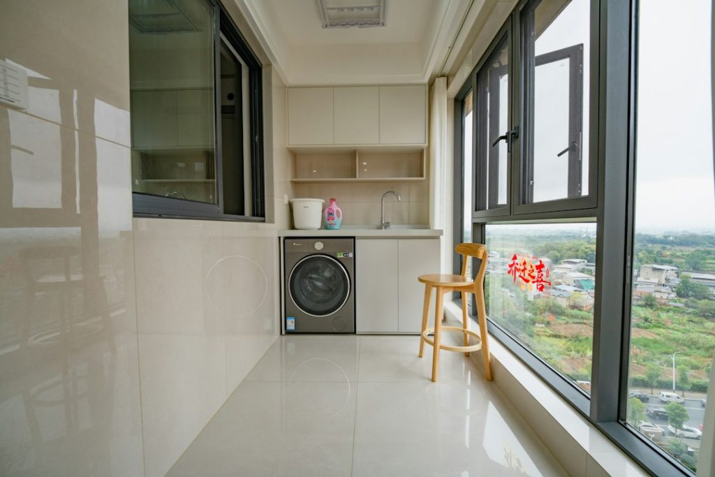 Home utility and laundry room